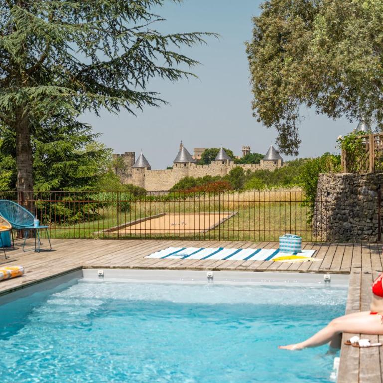 L'écrin de la Cité, Grand Panorama, vue unique sur les remparts de Carcassonne - Villa mit privatem Pool - 1