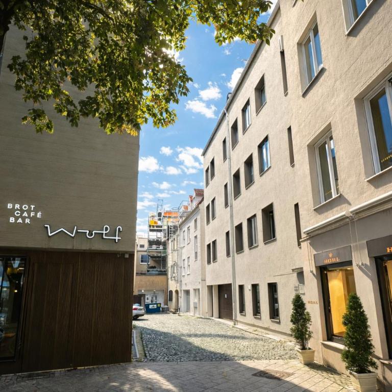 TrulySpace - Modernes Apartment am Rathausplatz, Terrasse, Fahrstuhl - One-Bedroom Apartment - 13