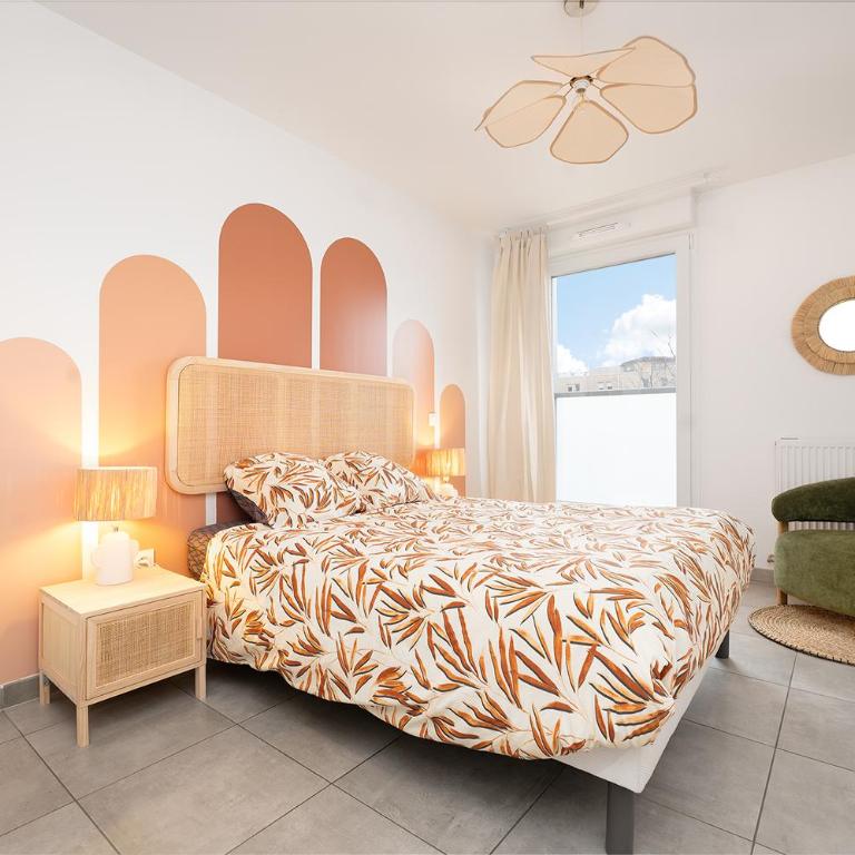 T2 Havre paix Toulouse avec terrasse - Parking privé - 5 min Métro patte d'oie - Clinique pasteur - One-Bedroom Apartment with Terrace - 3