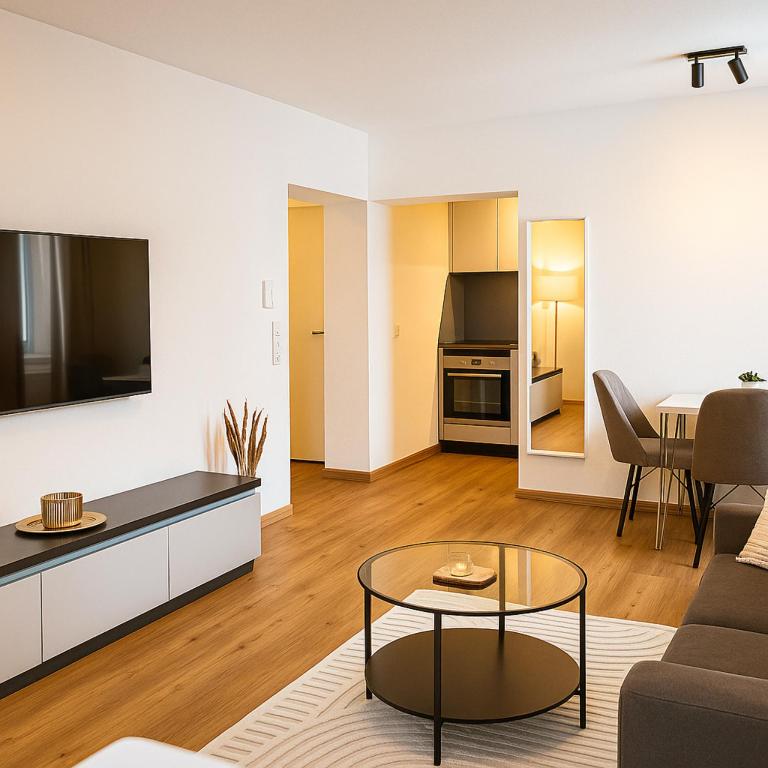 Allgäu Suites - Innenstadt, Schlafzimmer, Küche, Parkplatz möglich, Dachterrasse - Appartamento Monolocale - 13