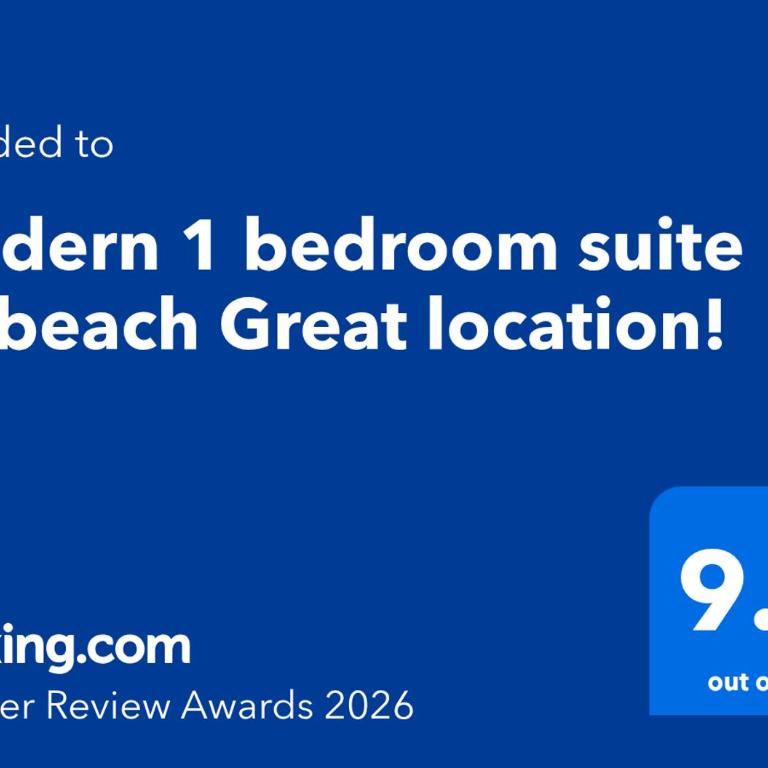 Modern 1 bedroom suite by beach Great location! - One-Bedroom Apartment - 59