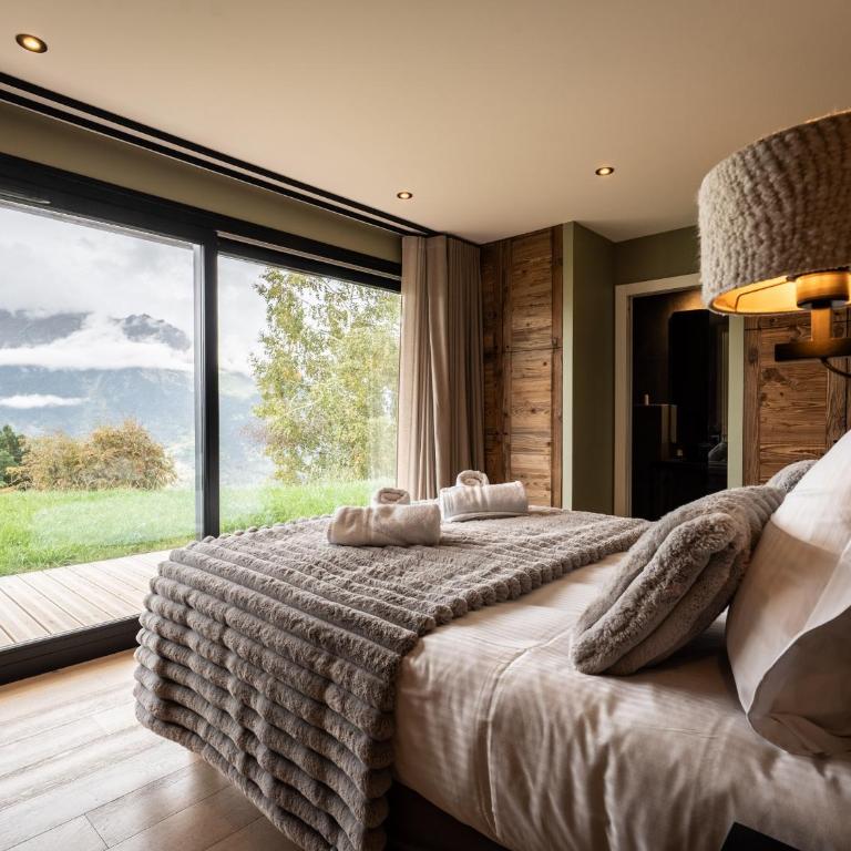 Splendide chalet 6 pièces, jacuzzi et sauna, proche pistes à La Plagne Montalbert - FR-1-755-24 - Chalet - 13