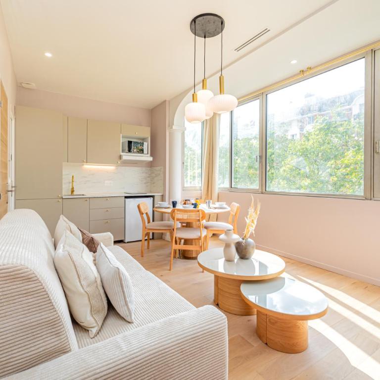 Stylish 1-Bedroom Apartment with Air Conditioning in Paris 17th - Apartamento de 1 dormitorio - 9