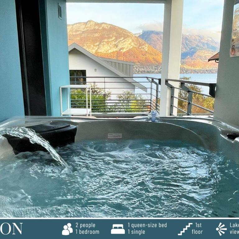 Cote Ouest - One-Bedroom Apartment with Lake View Spa - Horizon - 3