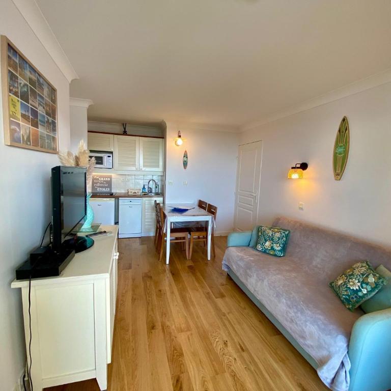 Lacanau, Résidence Bleu Marine, appartements 2e étage, exceptionnels car balcon face et vue océan avec piscine ! Et avec parking réservé - One-Bedroom Apartment - 20