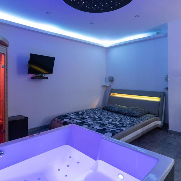 LX202 Love Room & Spa privatif - Jacuzzi & Sauna - Apartamento Deluxe de 1 dormitorio - 4