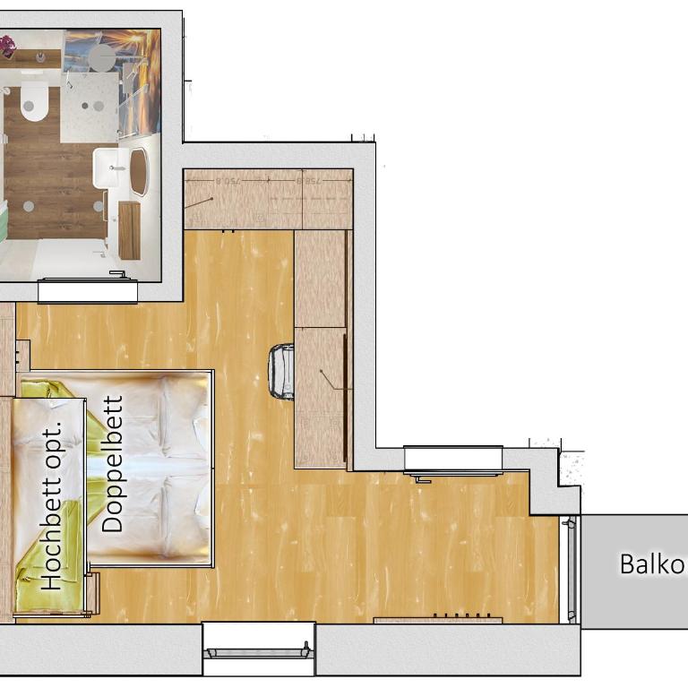 Smarthotel inAlpe - Doppelzimmer mit Balkon - 2