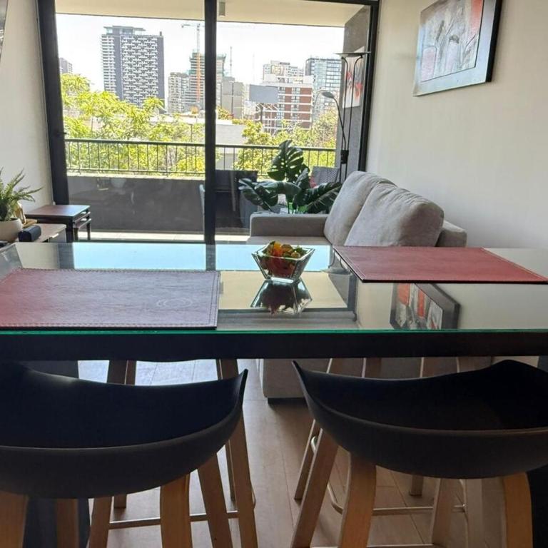 SmartSuites Chile Hermoso Departamento 1 Dormitorio 1 Bano Sofa Cama Aire Acondicionado Terraza Estacionamiento - One-Bedroom Apartment - 23