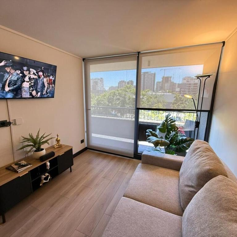 SmartSuites Chile Hermoso Departamento 1 Dormitorio 1 Bano Sofa Cama Aire Acondicionado Terraza Estacionamiento - One-Bedroom Apartment - 31