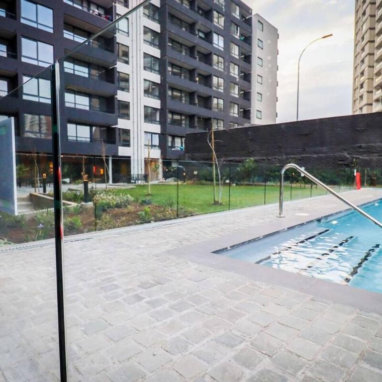 SmartSuites Chile Hermoso Departamento 1 Dormitorio 1 Bano Sofa Cama Aire Acondicionado Terraza Estacionamiento - One-Bedroom Apartment - 33