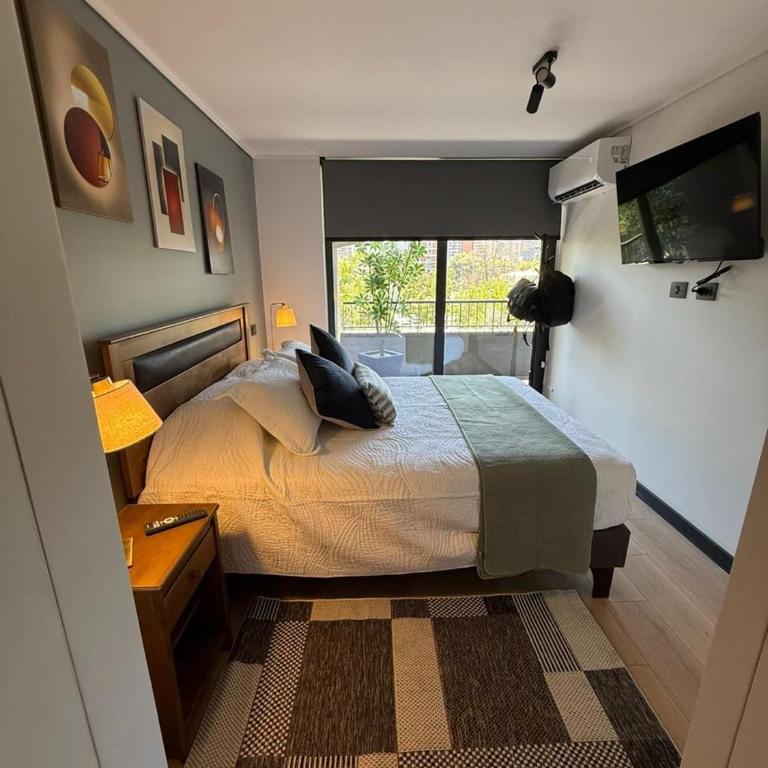 SmartSuites Chile Hermoso Departamento 1 Dormitorio 1 Bano Sofa Cama Aire Acondicionado Terraza Estacionamiento - One-Bedroom Apartment - 35
