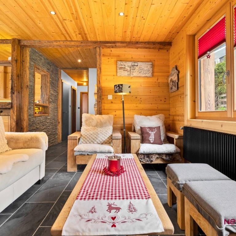 Chalet cosy Le Bouquetin jacuzzi et sauna idéal familles & couples vue imprenable - Chalet - 7