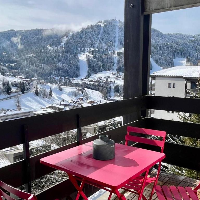 La Clusaz - Studio rénové 4 pers - Vue superbe - FR-1-437-17 - Estudio - 16