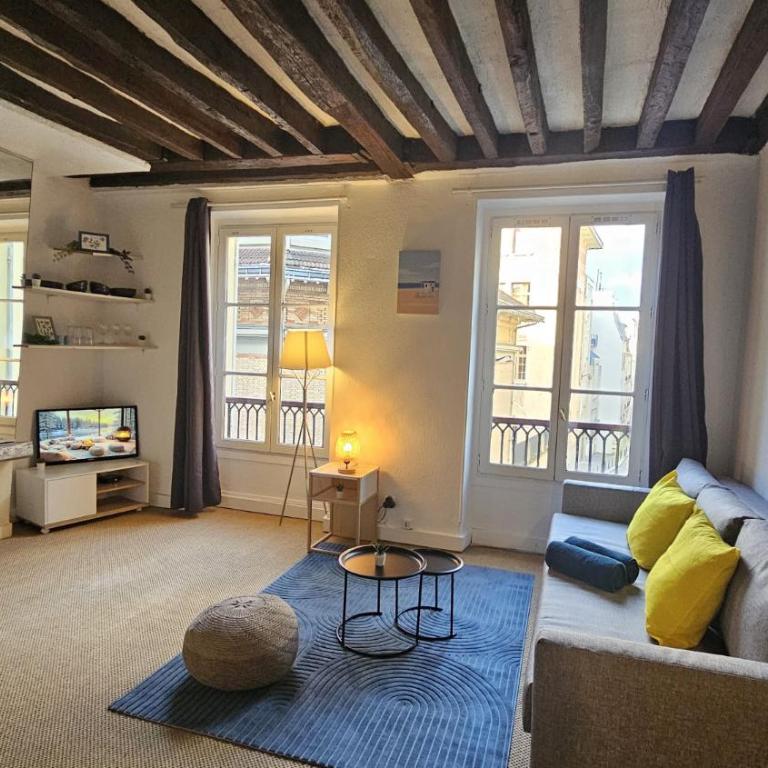 CHARMANT STUDIO EN PLEIN COEUR De PARIS QUARTIER MONTORGUEIL- JARDIN DU PALAIS ROYAL-MUSEE DU LOUVRE - One-Bedroom Apartment - 1
