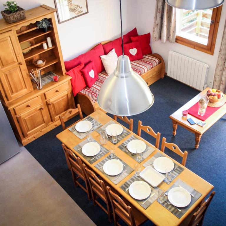 Résidence les Valmonts Vaujany - Comfort Three-Bedroom with Bunk-Bed Alcove and Living Room (10 Adults) - 11