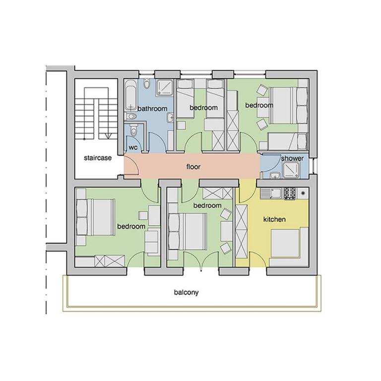 Ciasa Complojer - Apartment mit 4 Schlafzimmern - 3