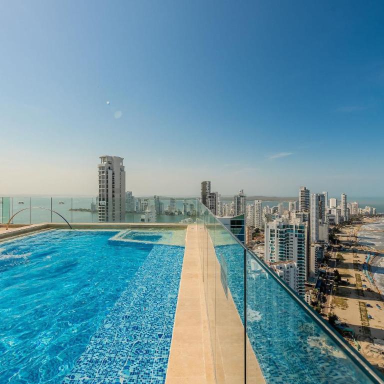 Premium con ubicación excelente en Bocagrande - One-Bedroom Apartment with Balcony and Water View - 2