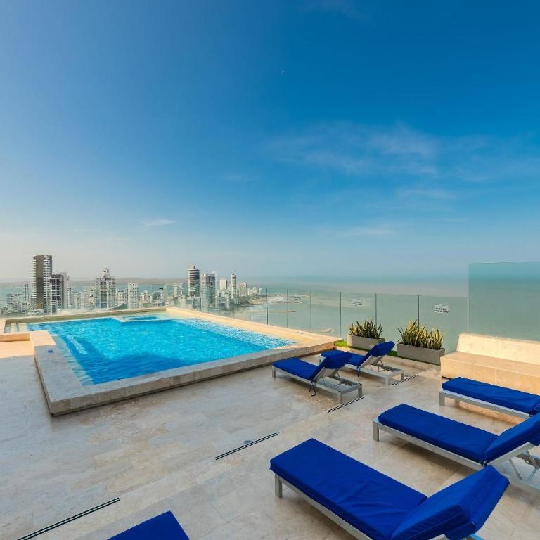 Premium con ubicación excelente en Bocagrande - One-Bedroom Apartment with Balcony and Water View - 51