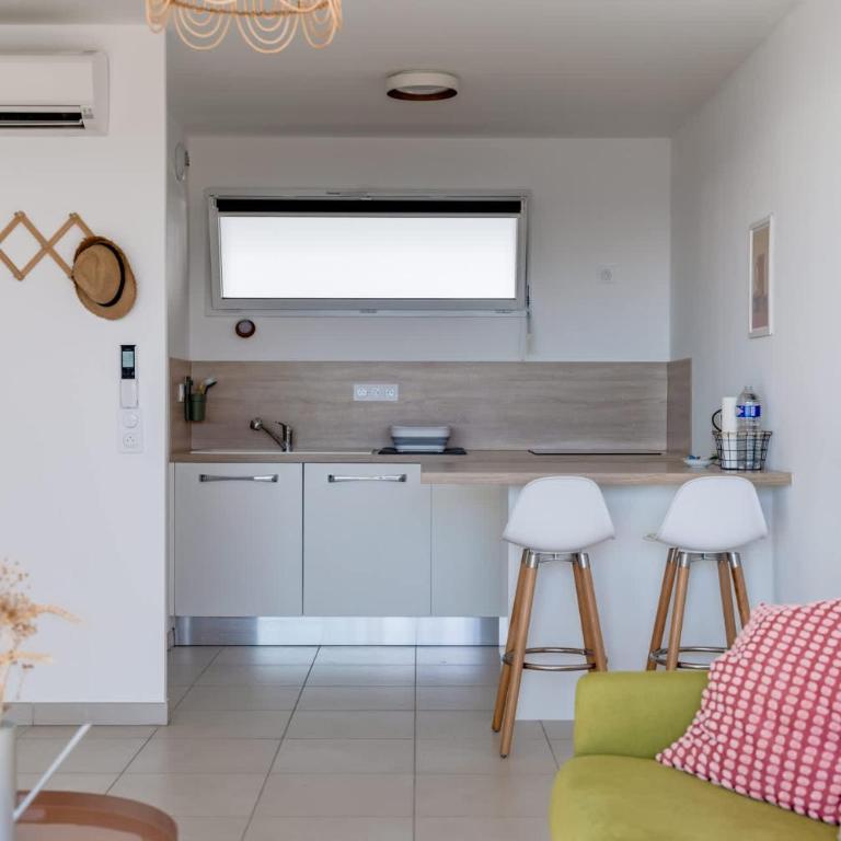 Valras-Loc Archipel Capri Balcon sur la Mer - Deluxe Apartment mit 1 Schlafzimmer und Meerblick - 20