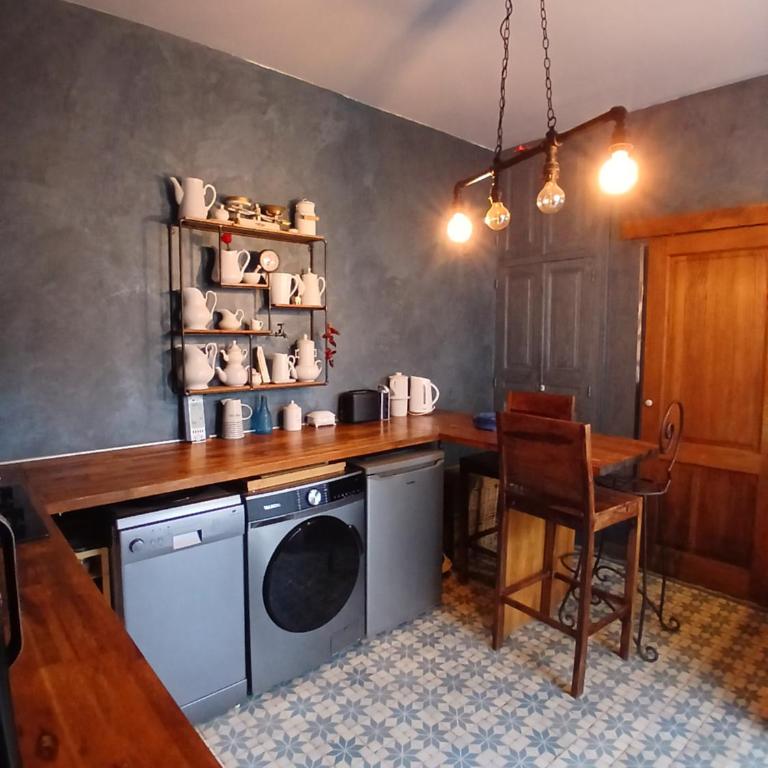 Chambre bleue avec accès plage - Chambre Double - 8