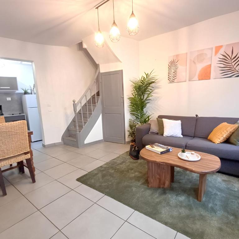 Bizet - Maison amiénoise - 2 chambres - 3 lits et 1 canapé lit - Appartement 2 Chambres - 7