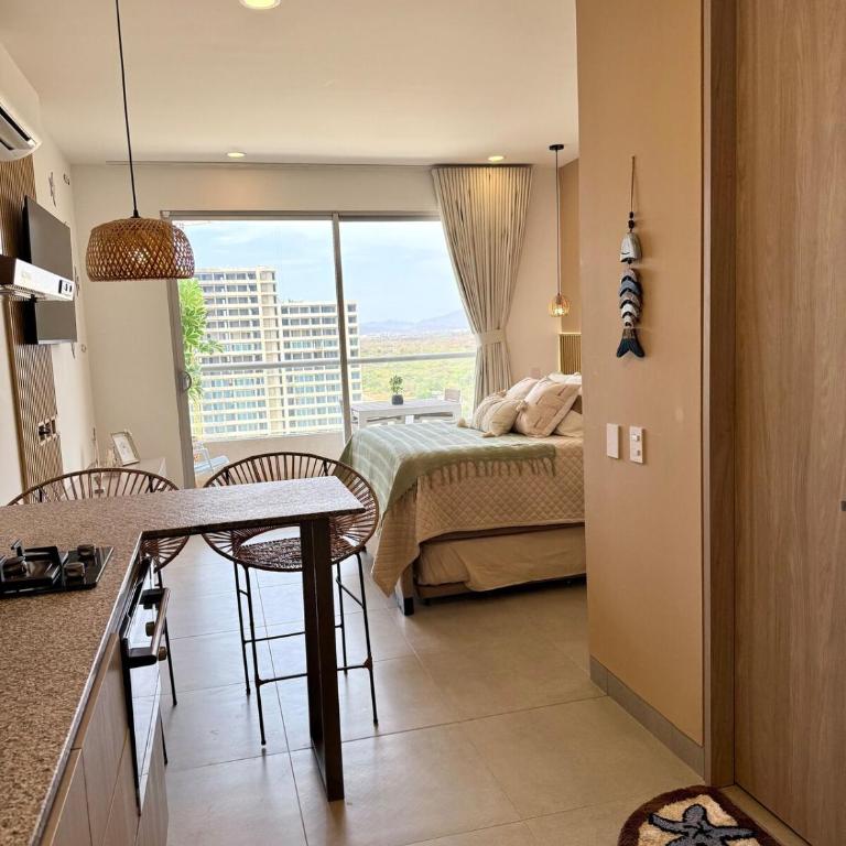 Loft with ocean views - 1 min to beach pools - Santa Marta - Apartamento de 1 dormitorio - 16