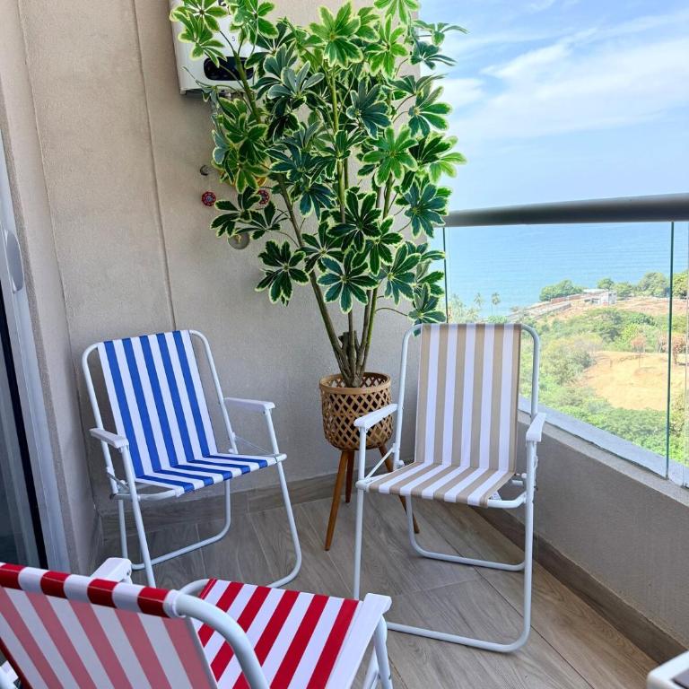 Loft with ocean views - 1 min to beach pools - Santa Marta - Apartamento de 1 dormitorio - 10