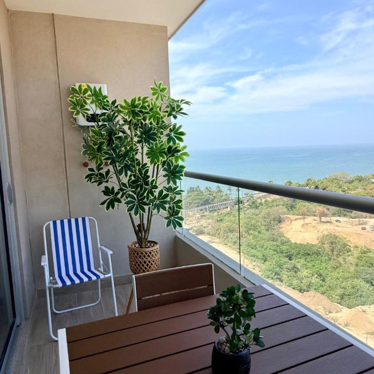 Loft with ocean views - 1 min to beach pools - Santa Marta - Apartamento de 1 dormitorio - 11