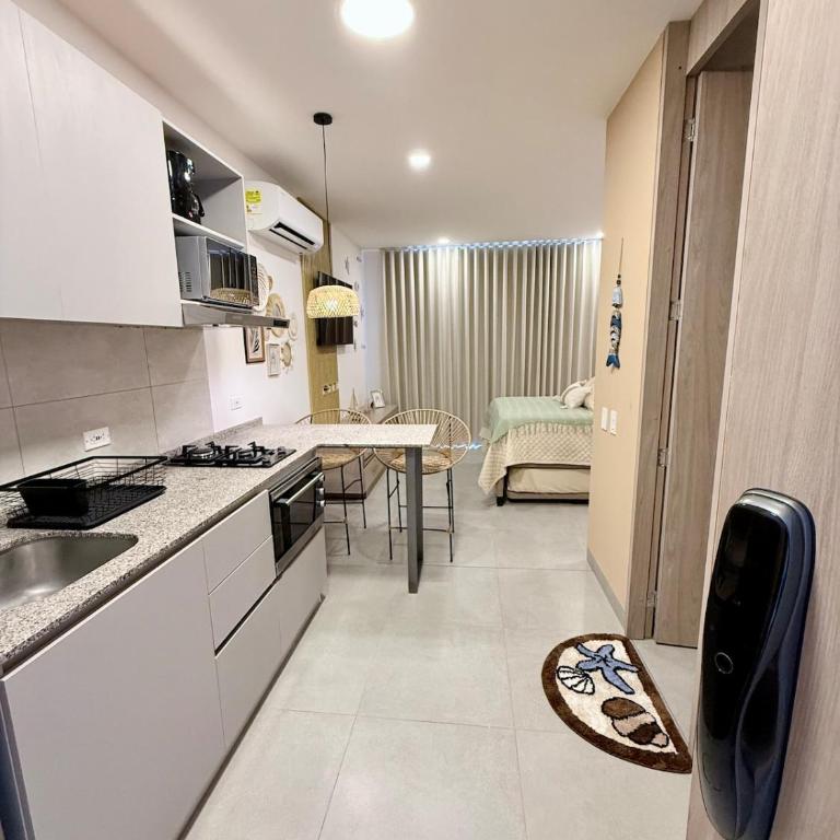 Loft with ocean views - 1 min to beach pools - Santa Marta - Apartamento de 1 dormitorio - 14