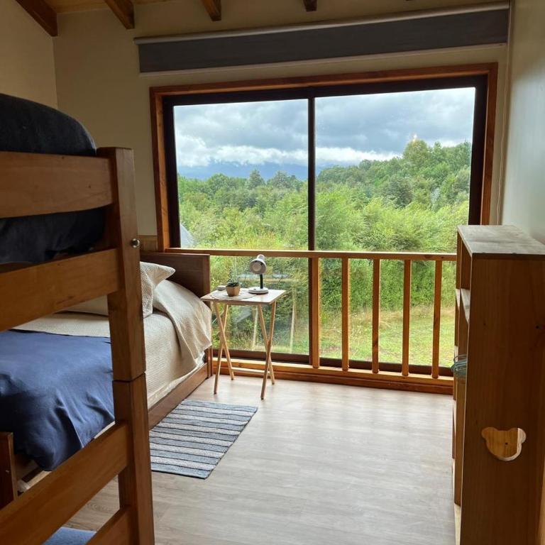 Cabaña Caburgua vista al Volcán, Senderos del Bosque - Two-Bedroom Chalet - 13