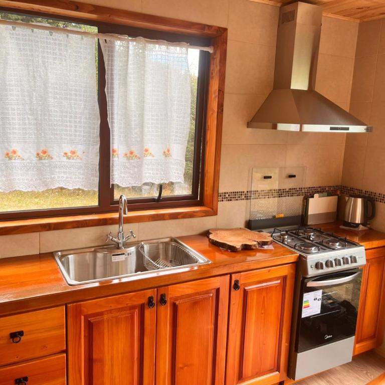 Cabaña Caburgua vista al Volcán, Senderos del Bosque - Two-Bedroom Chalet - 16