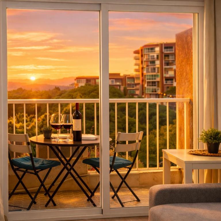 Vistas al Mar al Atardecer x Terraza Privada con Parking x Playa Cerca - Apartamento Estudio con vistas al mar - 4