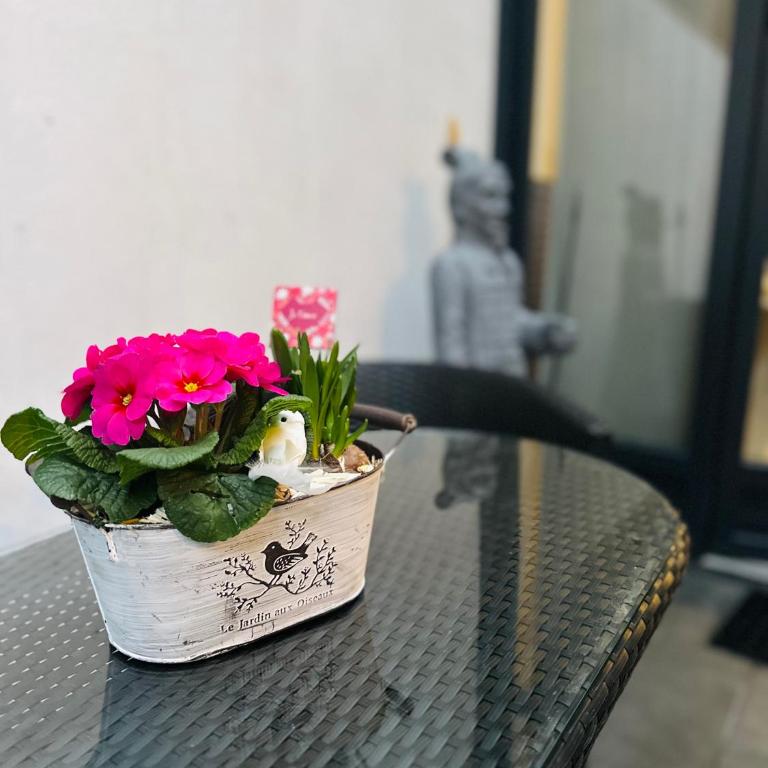 Studio romantique avec jacuzzi privé - aperçu mer - terrasse - parking gratuit - Appartement 1 Chambre - 28