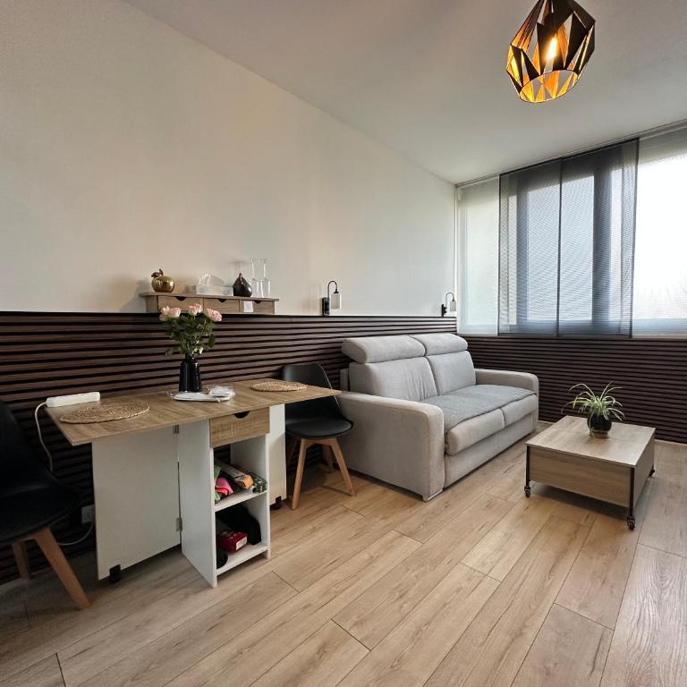 Studio romantique avec jacuzzi privé - aperçu mer - terrasse - parking gratuit - Appartement 1 Chambre - 7