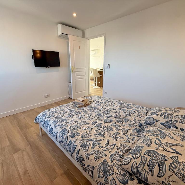 Nice Ouest Chambres Privees Modernes TV Wifi Bureau en colocation - Doppelzimmer mit Gemeinschaftsbad - 8