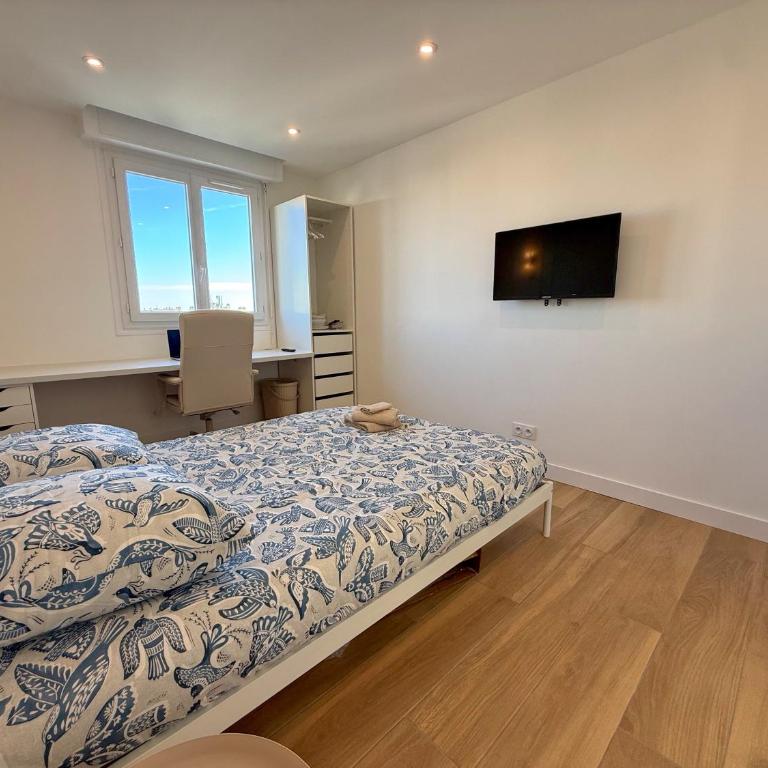 Nice Ouest Chambres Privees Modernes TV Wifi Bureau en colocation - Doppelzimmer mit Gemeinschaftsbad - 8