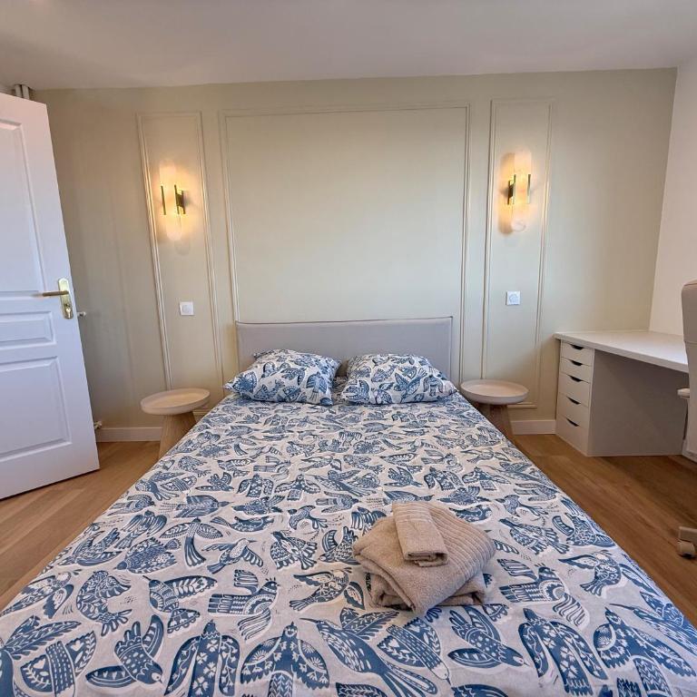 Nice Ouest Chambres Privees Modernes TV Wifi Bureau en colocation - Doppelzimmer mit Gemeinschaftsbad - 1
