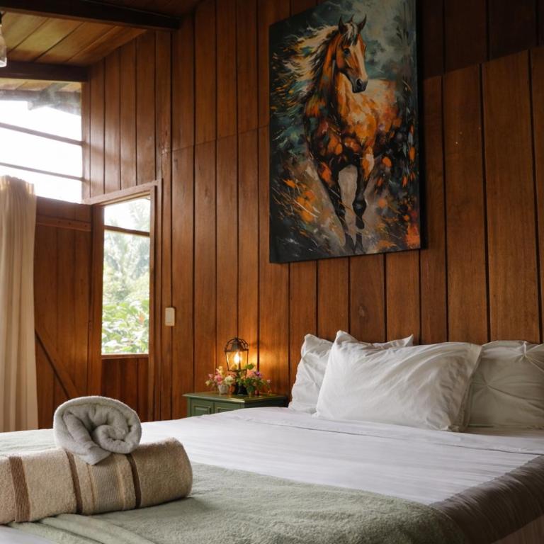Mindo Wood Cabin - Double Room with Park View - 2