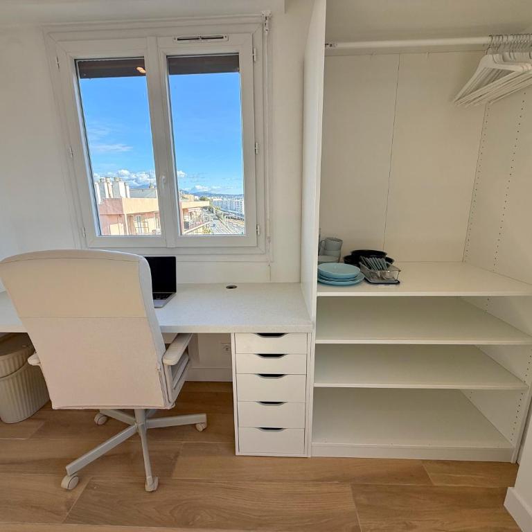 Nice Ouest Chambres Privees Modernes TV Wifi Bureau en colocation - Doppelzimmer mit Gemeinschaftsbad - 7