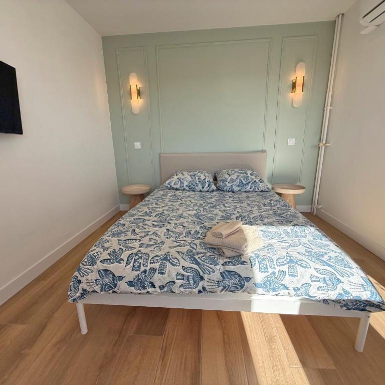 Nice Ouest Chambres Privees Modernes TV Wifi Bureau en colocation - Doppelzimmer mit Gemeinschaftsbad - 5