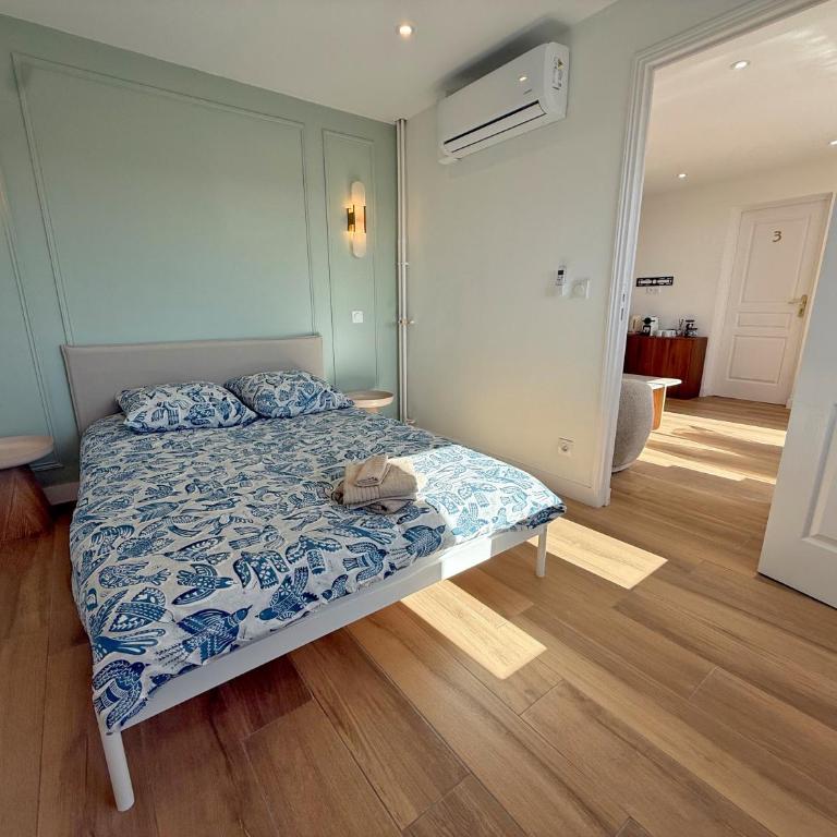 Nice Ouest Chambres Privees Modernes TV Wifi Bureau en colocation - Doppelzimmer mit Gemeinschaftsbad - 4