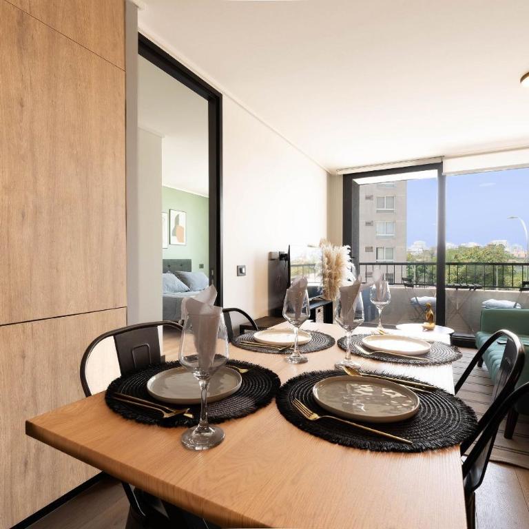 VR 2PAX Nuñoa Gym Cowork Piscina Metro Cercano - One-Bedroom Apartment - 11