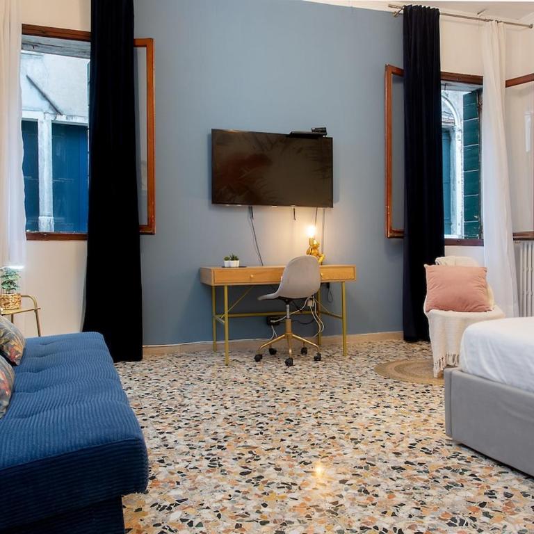 Venice Canal View Modern Noble Apt Ca'Carampane - Apartment mit 2 Schlafzimmern - 55