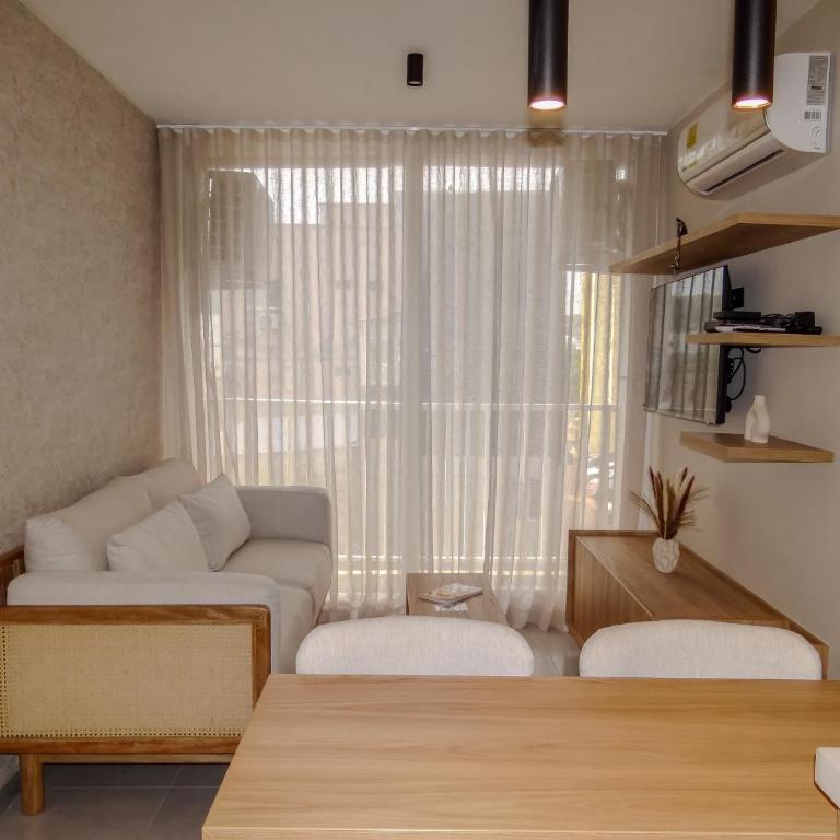 Apto chic con AC 3 hab 2 baños cerca al Mar - Three-Bedroom Apartment - 3