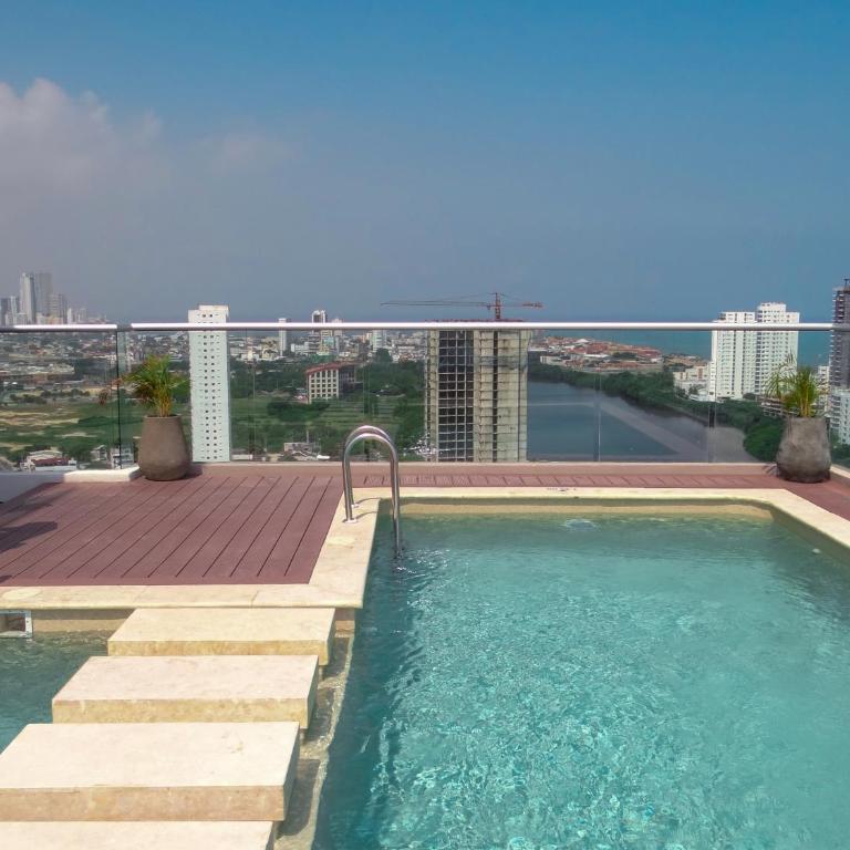Apto chic con AC 3 hab 2 baños cerca al Mar - Three-Bedroom Apartment - 26
