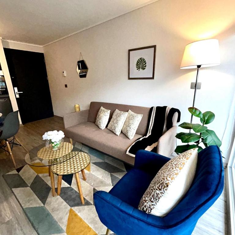 Modern 1BR Apartment, Santa Lucía Metro, Balcony - One-Bedroom Apartment - 9