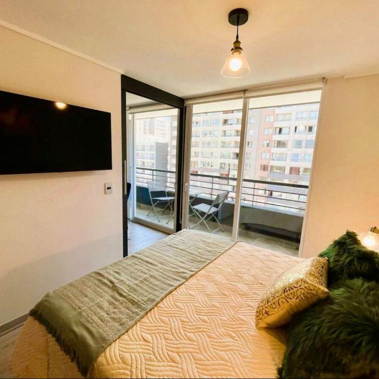Modern 1BR Apartment, Santa Lucía Metro, Balcony - One-Bedroom Apartment - 2