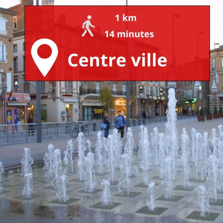 La Pause du Savoir Albigeois - Garage - Climatisation - Centre ville - Three-Bedroom House - 42