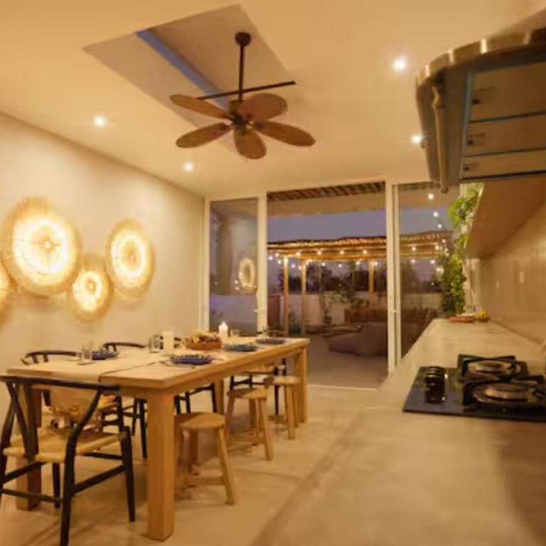 Relájate en piscina-spa, terraza BBQ y AC Paracas - Four-Bedroom House - 9