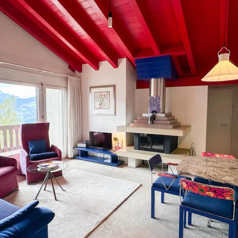 Dach-Panorama-Wohnung Falera - 5min zum Lift zu Fuss - Apartment mit 3 Schlafzimmern - 5